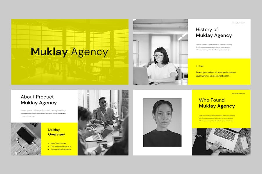 商务企业品牌形象Keynote演示模板 - PPT派