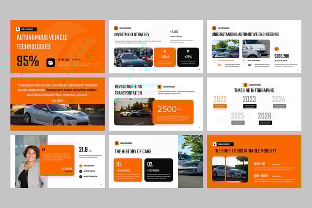 汽车行业营销推广方案PPT模板 - PPT派