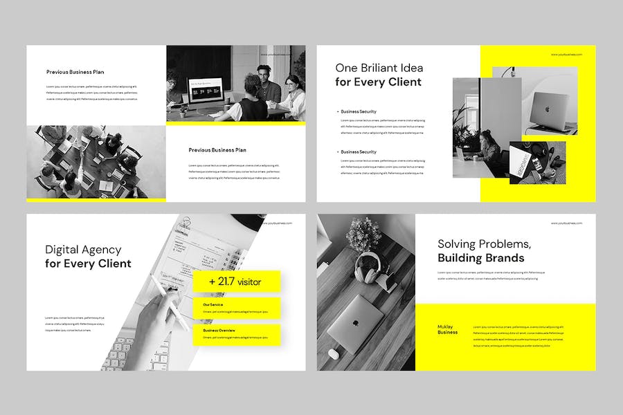 商务企业品牌形象Keynote演示模板 - PPT派