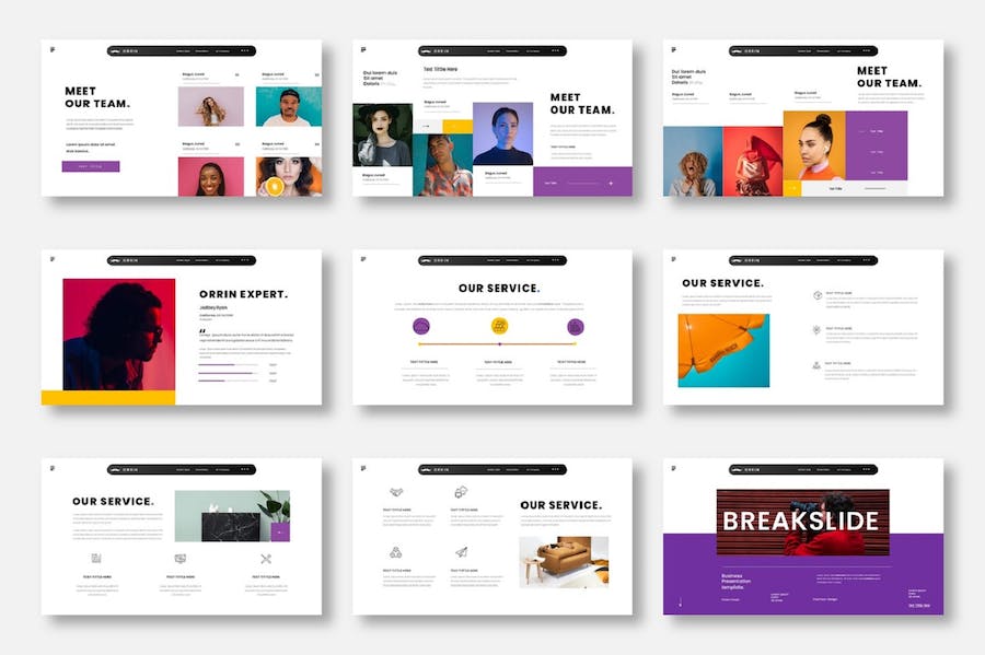 商务品牌推广营销演讲Keynote模板 - PPT派