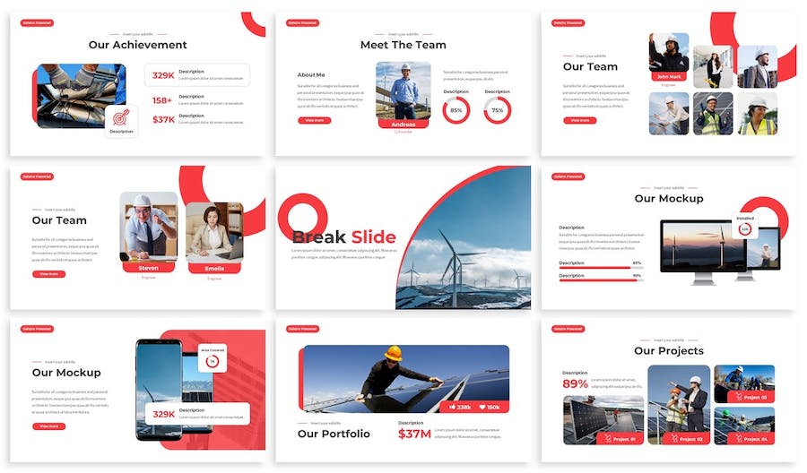 太阳能能源产业发展Keynote模板 - PPT派