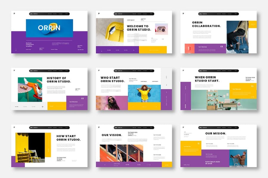 商务品牌推广营销演讲Keynote模板 - PPT派