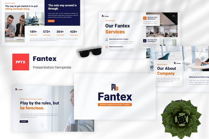 商务公司组织运营推介PPT模板 - PPT派