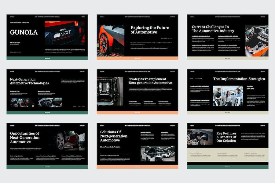 汽车品牌营销销售PPT模板 - PPT派