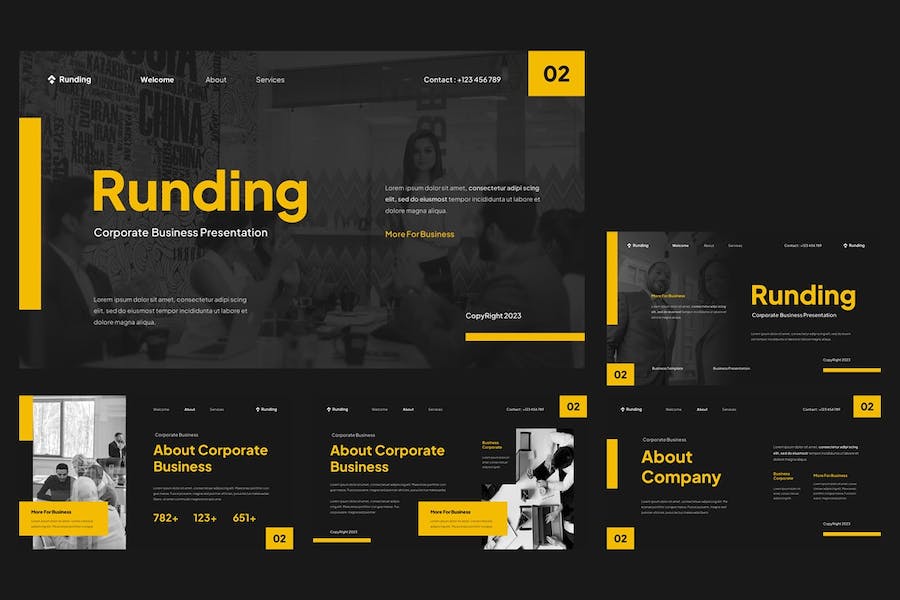 企业商务运营管理Keynote模板 - PPT派