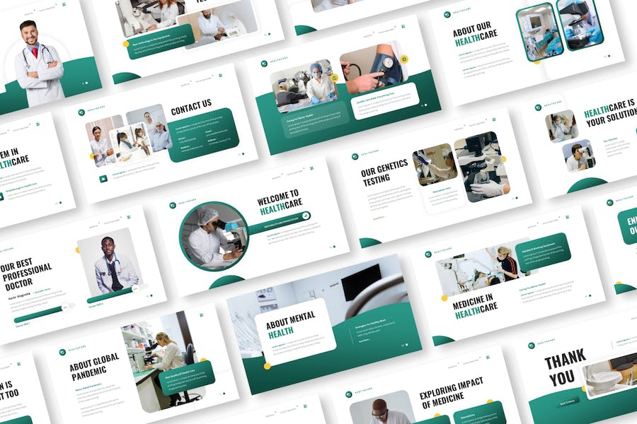 医疗健康保健讲述展示Keynote模板 - PPT派