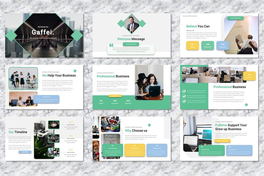 公司企业简介介绍展示Keynote模板 - PPT派