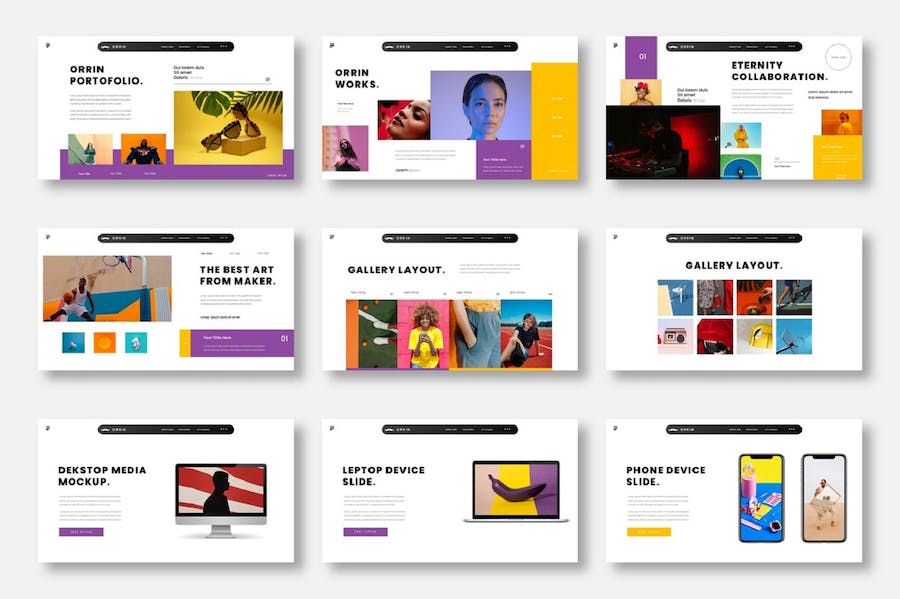 商务品牌推广营销演讲Keynote模板 - PPT派