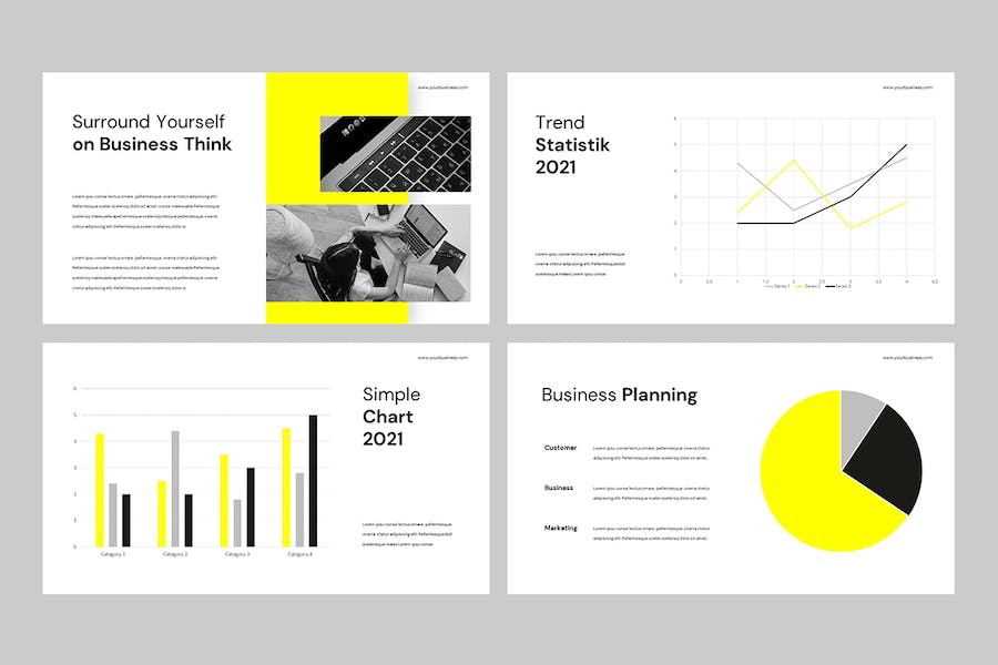 商务企业品牌形象Keynote演示模板 - PPT派