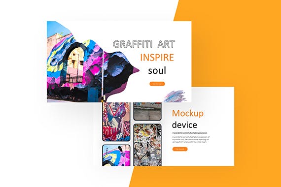 涂鸦设计讲述展示创意推广PPT模板 - PPT派