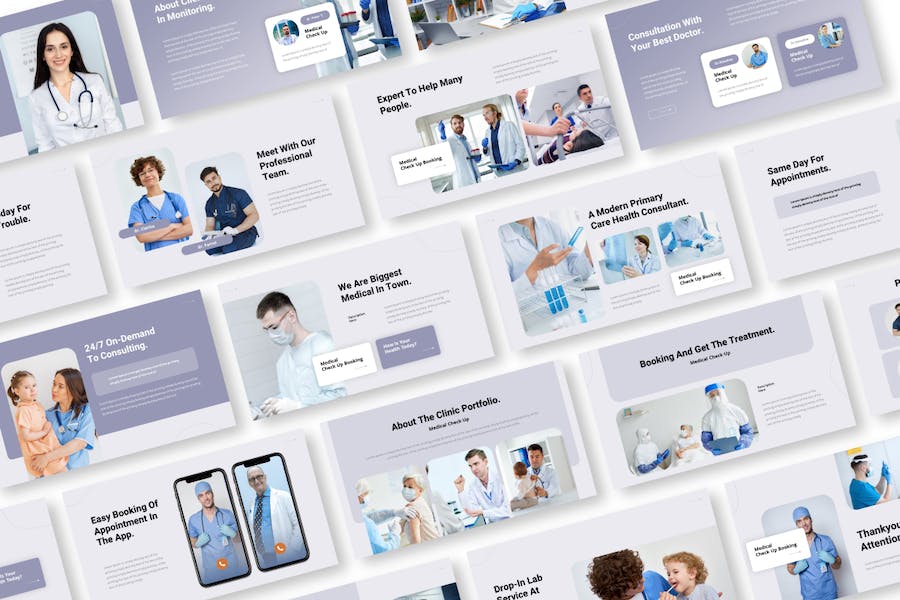 医疗体检咨询服务方案展示Keynote模板 - PPT派