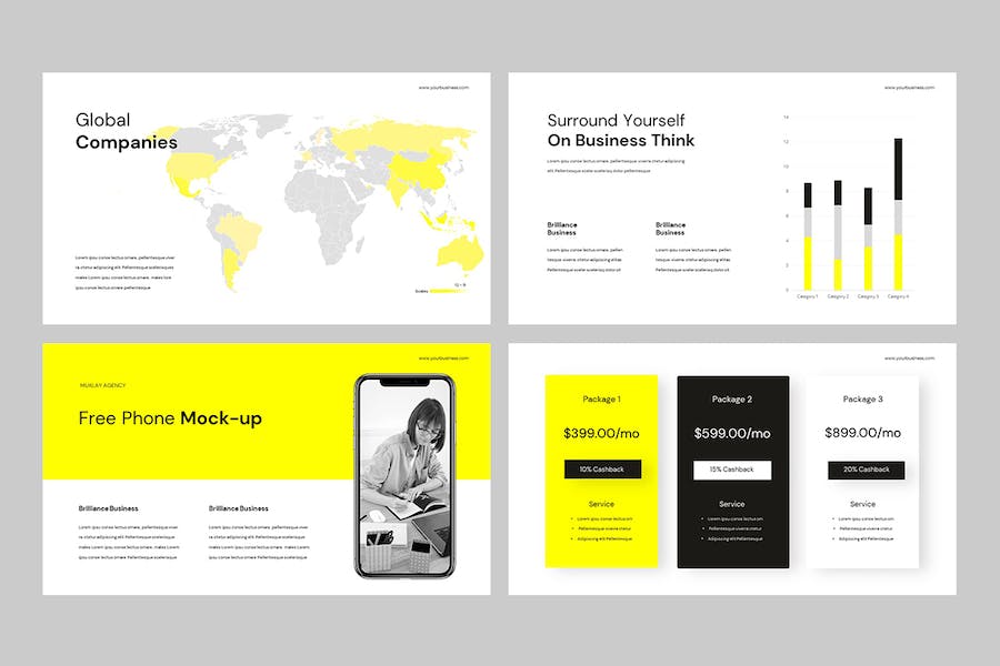 商务企业品牌形象Keynote演示模板 - PPT派